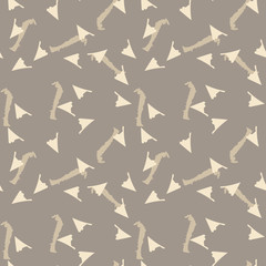 UFO military camouflage seamless pattern in different shades of beige and brown colors