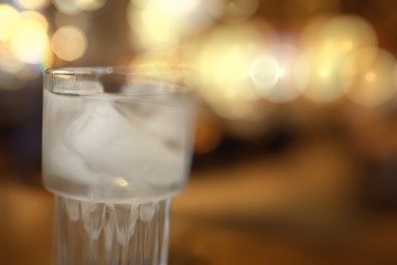 blurred background in restaurant interior / serving and details in blurred bokeh background, concept catering, restaurant modern