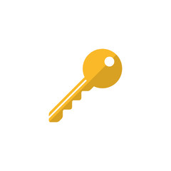 Key flat vector icon