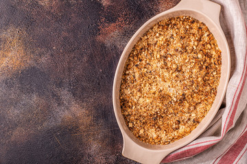 Apple cherry crisp crumble