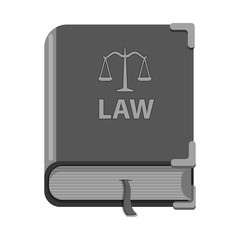 Isolated object of law and lawyer symbol. Collection of law and justice stock vector illustration.
