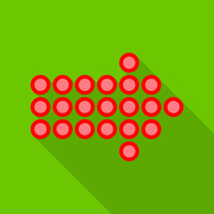 Vector illustration of element and arrow logo. Collection of element and direction vector icon for stock.