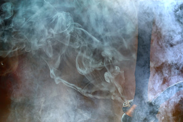 details of hookah smoke / smoking concept east vacation, hookah