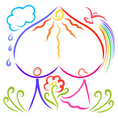 Love and happiness, nature and good weather