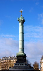 Fototapeta na wymiar July Column on Place de la Bastille in Paris, France