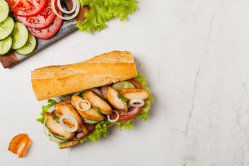Chicken sandwich.