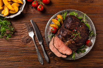 Roasted brisket.