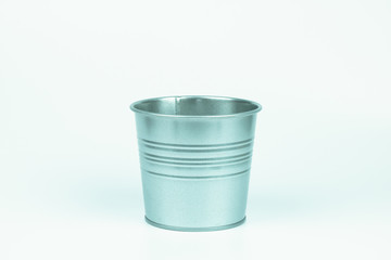 empty pot on white background