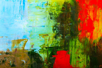 Obraz premium abstraction art oil paints canvas painting grunge color background 