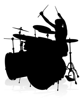 Musician Drummer Silhouette