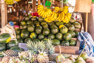 Bananas and watermelons