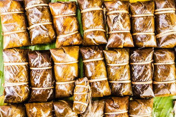 Suman sticky rice wraps