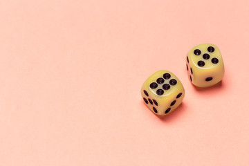 risk concept - playing dice