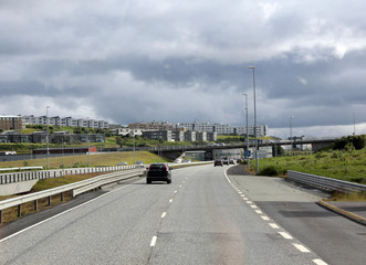 arriv&eacute;e dans la ville