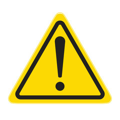 technical warning notice sign; hazard!  - obrazy, fototapety, plakaty