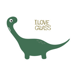 Cute dino illustration