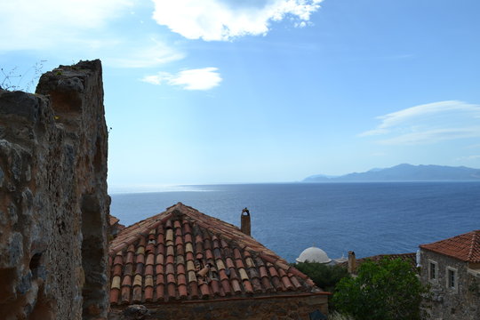 View of Monemvasia Castle