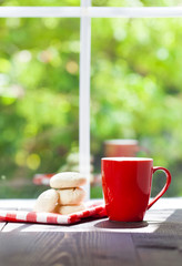 Morning coffee on the window