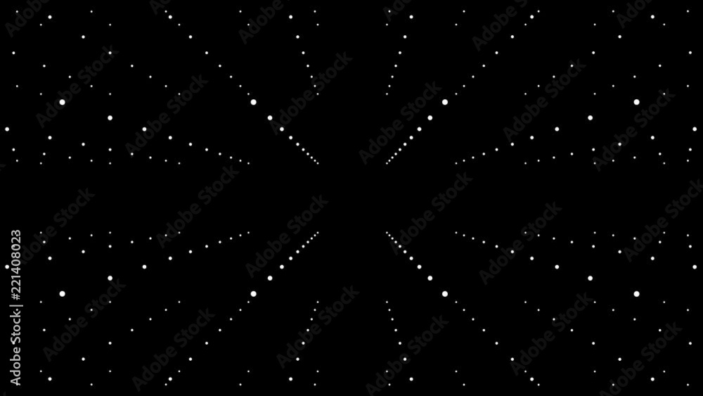Poster 4k technology cube box spinning/ abstract minimal animation of cube with dots particles spinning