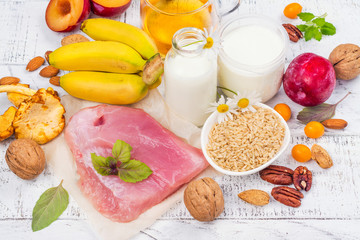 Food containing melatonin
