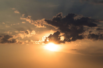 Fototapeta premium Beautiful summer sunset 