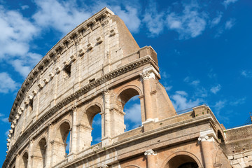 Fototapeta premium Colosseum in Rome close up, Italy, Europe.