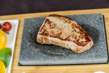 Hot stone steak