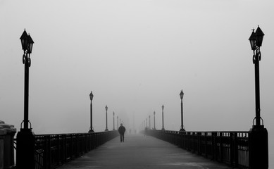 fog black and white