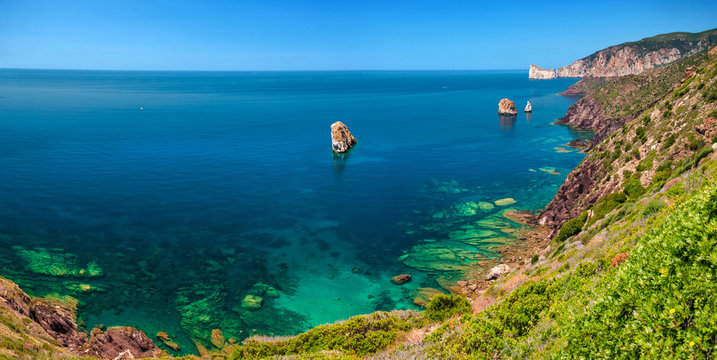 Sardegna, costa di Nebida 
