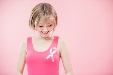 woman with prevention breast cancer