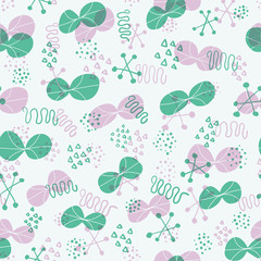 Cute abstract background. Seamless pattern.Vector. かわいい抽象的なパターン