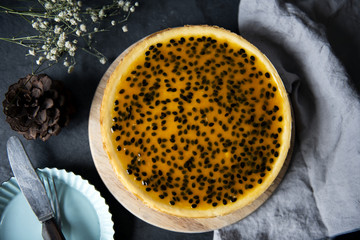 Delicious homemade passion fruit cake