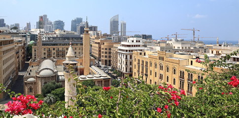 Naklejka premium Latem śródmieście Bejrutu