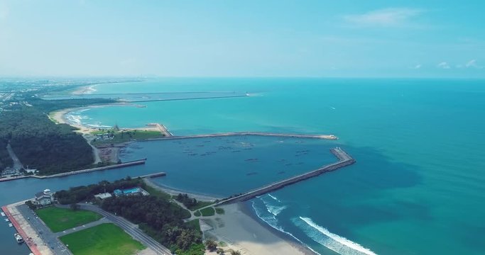 aerial shot of  Anping Port