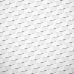 White paper textured background with geometric pattern.
