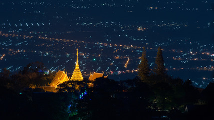 Wat Phra That Doi Suthep (Temple)  is a major tourist destination of Chiang Mai, Thailand.