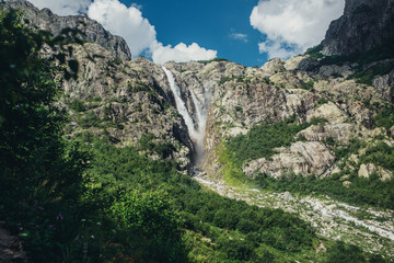 Beautiful mountain falls