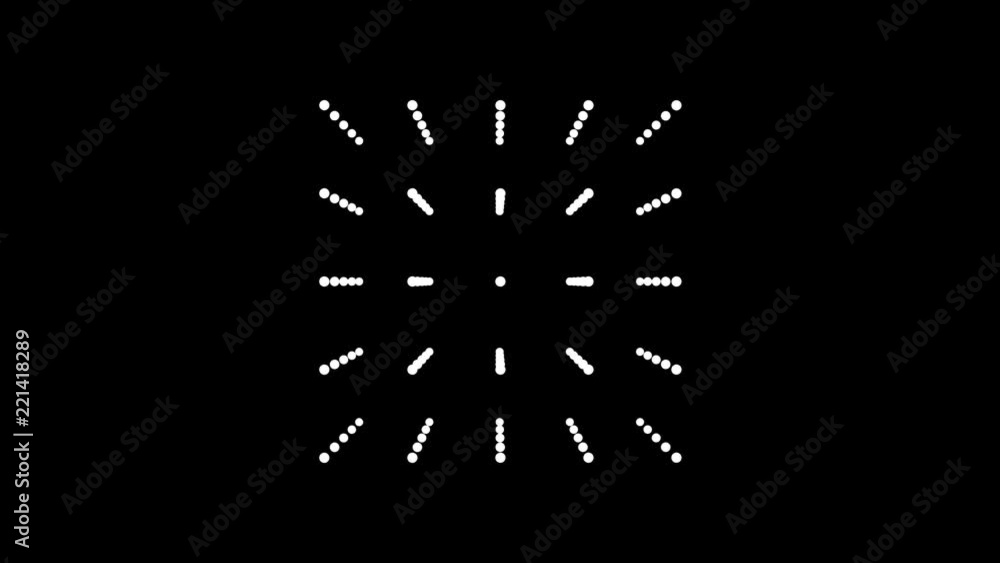 Poster 4k technology cube box spinning/ abstract minimal animation of cube with dots particles spinning