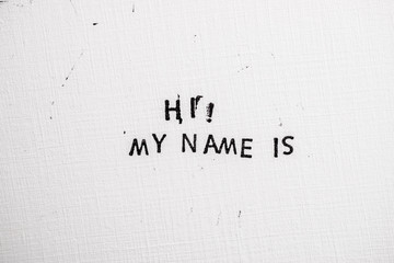 Hi my name is