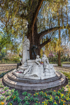 The gazebo of Becquer in Seville, Andalusia, Spain.