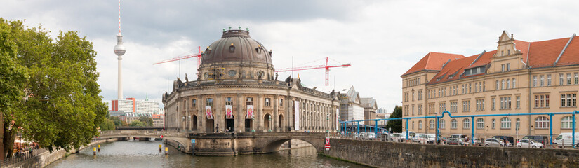 Berlin, Germany - September 5, 2018: View of the Museum Island in Berlin, Germany. Panoramic view. © Mattis Kaminer