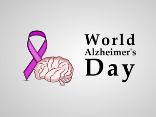 Obraz premium illustration of elements of World Alzheimers Day Background