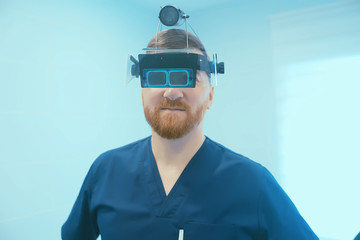 Doctor in a modern medical clinic