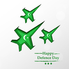 Illustration of Pakistan Defence Day background