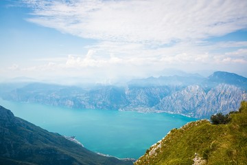 Fototapeta na wymiar Beautiful view on Garda Lake