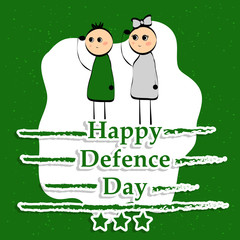 Illustration of Pakistan Defence Day backgroumd