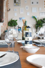 Nautical table tecor