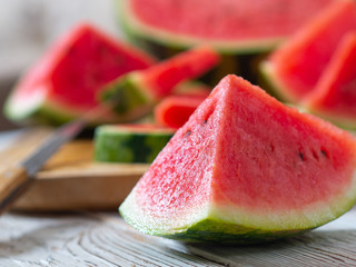 Ripe juicy red watermelon