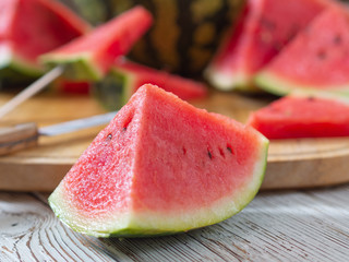 Ripe juicy red watermelon