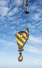 Fototapeta premium Load pulley with a hook